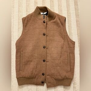 NEW WITH TAG Peter Millar brown wool vest